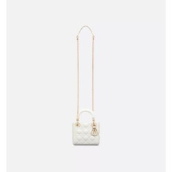 Sac Lady Dior Mini blanc