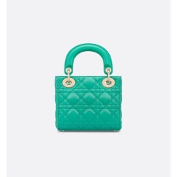 Sac Lady Dior Mini Aquamarina