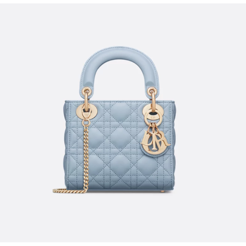 Sac Lady Dior Mini bleu pâle