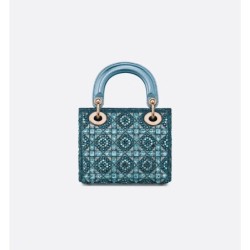 Sac Lady Dior Mini bleu céleste