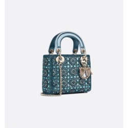 Sac Lady Dior Mini bleu céleste