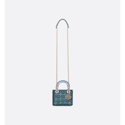 Sac Lady Dior Mini bleu céleste