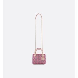 Sac Lady Dior Mini rose des vents
