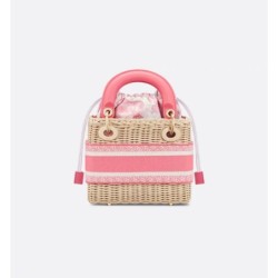 Sac Lady Dior Mini Dioriviera pink