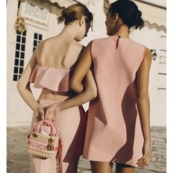 Sac Lady Dior Mini Dioriviera pink