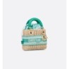 Sac Lady Dior Mini Dioriviera Aquamarina