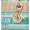 Sac Lady Dior Mini Dioriviera Aquamarina