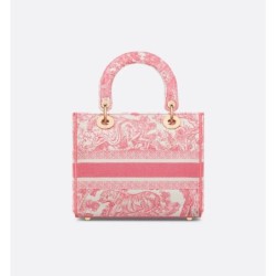 Sac Lady D-Lite Medium Dioriviera pink