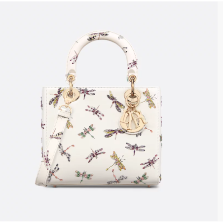 Sac Lady Dior Medium libellule multicolore