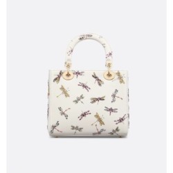 Sac Lady Dior Medium libellule multicolore
