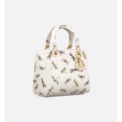 Sac Lady Dior Medium libellule multicolore