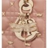 Sac Lady Dior My ABCDior Small libellules dorés pink
