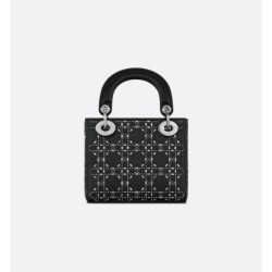 Sac Lady Dior Mini strassé noir