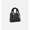 Sac Lady Dior Mini strassé noir