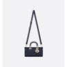 Sac Lady D-Joy Medium Cannage bleu