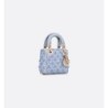 Micro sac Lady Dior bleu Céleste