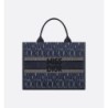 Sac Dior Book Tote Medium bleu