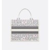 Sac Dior Book Tote Medium Dioramour blanc