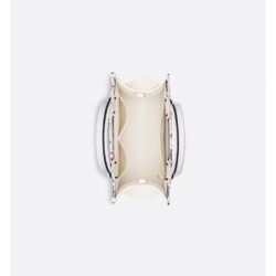 Sac Dior Book Tote Small Dioramour blanc