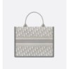 Sac Dior Book Tote Medium veau gris