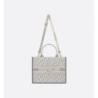 Sac Dior Book Tote Medium veau gris