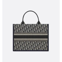 Sac Dior Book Tote Medium veau bleus