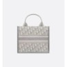 Sac Dior Book Tote Small veau gris