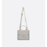 Sac Dior Book Tote Small veau gris