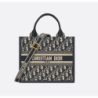 Sac Dior Book Tote Small veau bleus