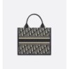 Sac Dior Book Tote Small veau bleus