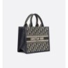 Sac Dior Book Tote Small veau bleus