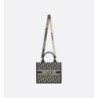 Sac Dior Book Tote Small veau bleus
