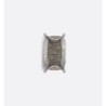 Sac vertical Dior Book Tote Mini Oblique gris