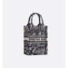 Sac vertical Dior Book Tote Mini Reverse bleu