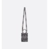 Sac vertical Dior Book Tote Mini Reverse bleu