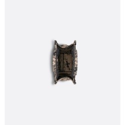 Sac vertical Dior Book Tote Mini beige et noir