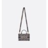 Sac Dior Book Tote Mini Oblique dark bleu