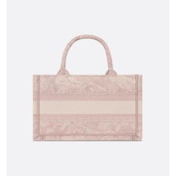 Sac Dior Book Tote Mini Reverse rose
