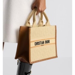 Sac Dior Book Tote Small camel