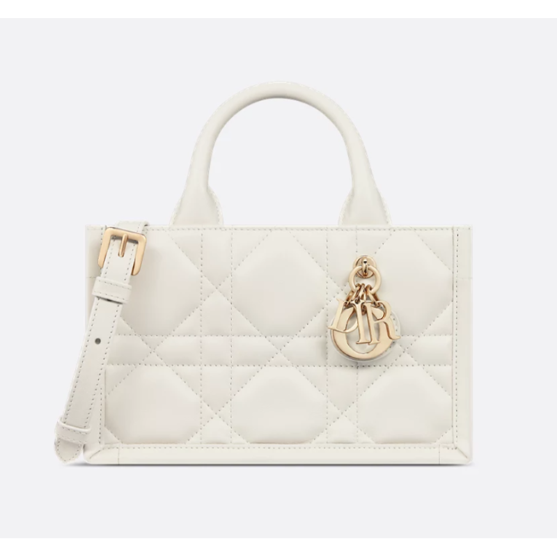 Sac Dior Book Tote Mini Macrocannage couleur latte
