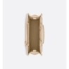 Sac Dior Book Tote Mini Macrocannage beige poudre