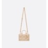 Sac Dior Book Tote Mini Macrocannage beige poudre