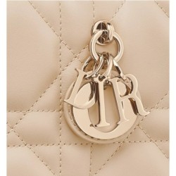 Sac Dior Book Tote Mini Macrocannage beige poudre