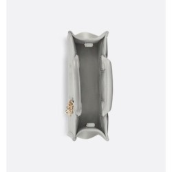 Sac Dior Book Tote Mini Macrocannage gris Cloud