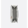 Sac Dior Book Tote Mini Macrocannage gris Cloud