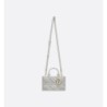 Sac Dior Book Tote Mini Macrocannage gris Cloud