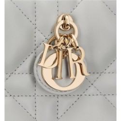 Sac Dior Book Tote Mini Macrocannage gris Cloud