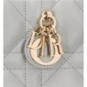 Sac Dior Book Tote Mini Macrocannage gris Cloud