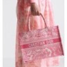 Sac Dior Book Tote Medium Dioriviera Candy Pink