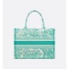 Sac Dior Book Tote Medium Dioriviera Aquamarina